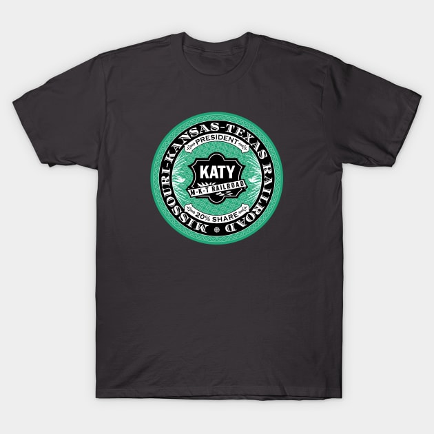 Missouri Kansas and Texas Railroad - KATY (18XX Style) T-Shirt by Railroad 18XX Designs